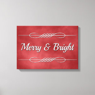 Merry und Bright Leinwanddruck