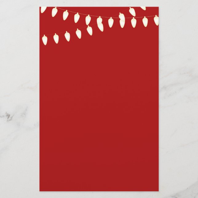 Merry und Bright Lights Briefpapier (Vorderseite)