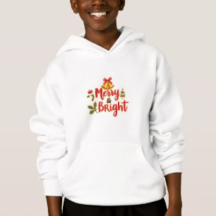 Merry und Bright Minimale Weihnachtsfeiertage De Hoodie