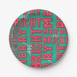 Merry und Bright Pappteller