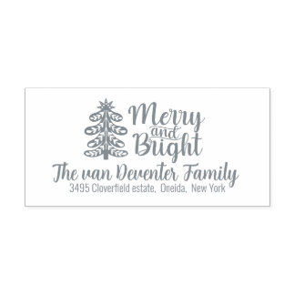 Merry und Bright Permastempel