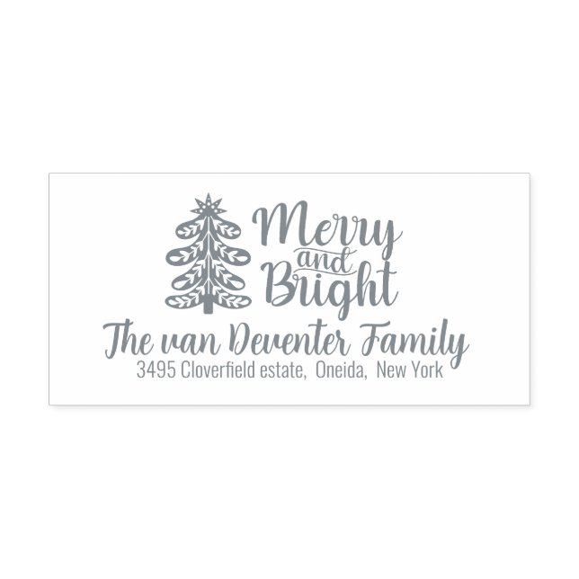 Merry und Bright Permastempel (Design)