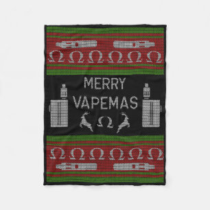 Merry Vapemas - Vaping Ugly Christmas Sweater Fleecedecke