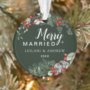 Merry Verheiratet Holly Greenerity Christmas Green Ornament