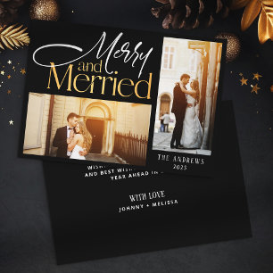 Merry & Verheiratet Newlyweds 2 Foto Weihnachten
