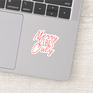 Merry Vibes nur Aufkleber