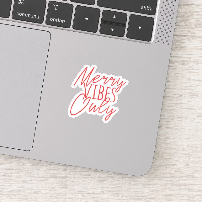 Merry Vibes nur Aufkleber (Detail)