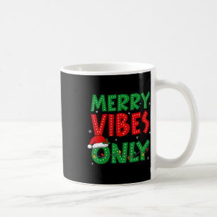 Merry Vibes nur Weihnachtslicht Retro Vi Kaffeetasse