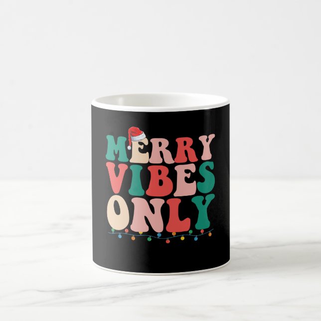 Merry Vibes Only Christmas Holiday Family Kaffeetasse (Mittel)