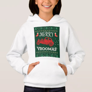MERRY VROOMAS - CHRISTMAS UGLY SWEATER HOODIE