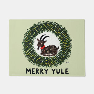 Merry Weihnachten Goat Fußmatte