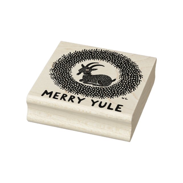 Merry Weihnachten Goat Gummistempel (Stempel)