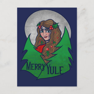 Merry Weihnachten Goddess Art Postkarte