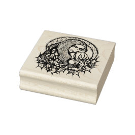 Merry Weihnachten Hexe Gummistempel