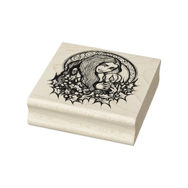 Merry Weihnachten Hexe Gummistempel (Stempel)