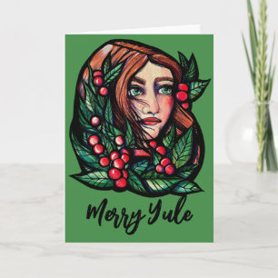Merry Weihnachten Pagan Holiday Segnungen Karte