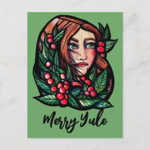 Merry Weihnachten Pagan Holiday Segnungen Postkarte