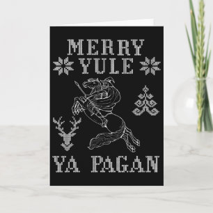 Merry Weihnachten Ya Pagan Odin auf der Insel Slei Karte