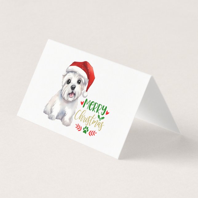 Merry Westie Christmas (Vorderseite)