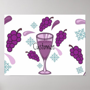 Merry Wine Drink Holiday Thunder_Cove Poster