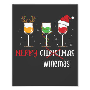 Merry Winemas Fotodruck