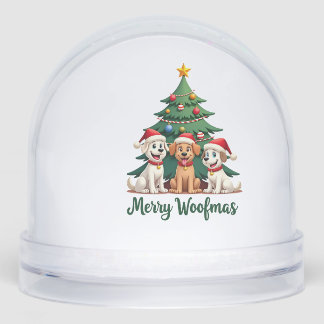Merry Woofmas (2) Schneekugeln