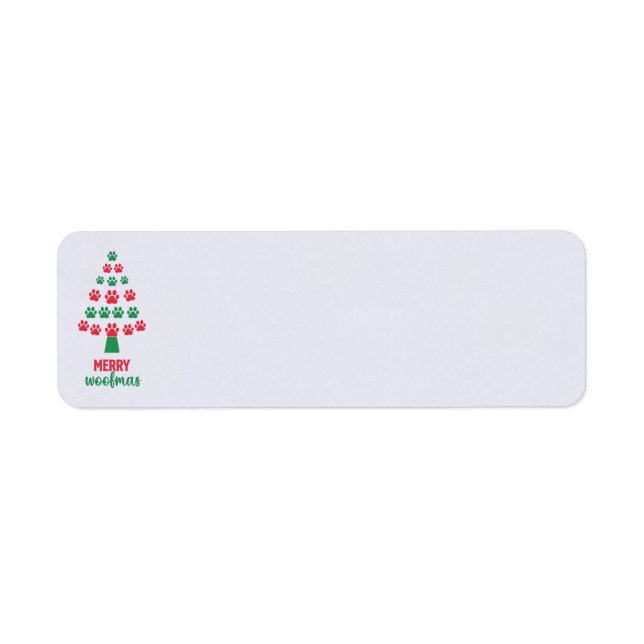 Merry Woofmas Address Labels (Vorne)