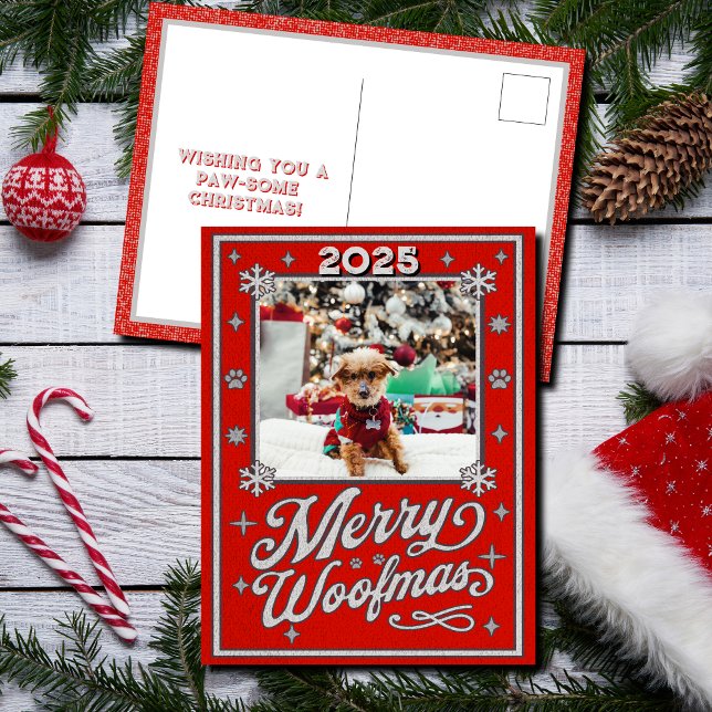 Merry Woofmas Animaux de Noël Carte postale (Créateur téléchargé)