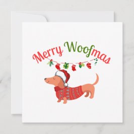 Merry WOOFmas Feiertagskarte