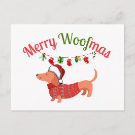 Merry WOOFmas Feiertagspostkarte