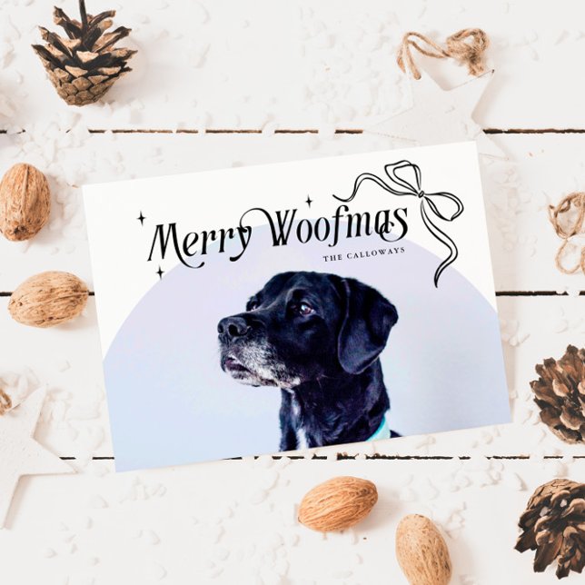 Merry Woofmas Hund Weihnachtskarte Feiertagskarte (Von Creator hochgeladen)