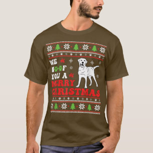 Merry Woofmas Labrador liebt Merry Xmas Hund Lover T-Shirt