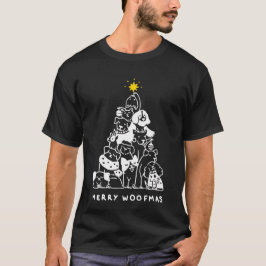 Merry Woofmas Lieben Weihnachts-Dog-Geschenk T-Shirt