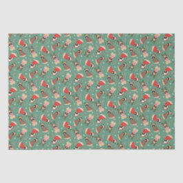 Merry Woofmas Mops Hunde Seidenpapier