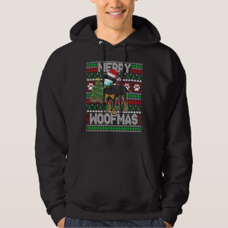 Merry Woofmas Niedlich Rottweiler Hund Ugly Sweate Hoodie