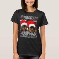 Merry Woofmas Niedliche Rottweiler Welpen mit Sant