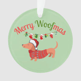 Merry WOOFmas Ornament