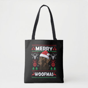 Merry Woofmas Schokolade Weihnachten Labrador Love Tasche