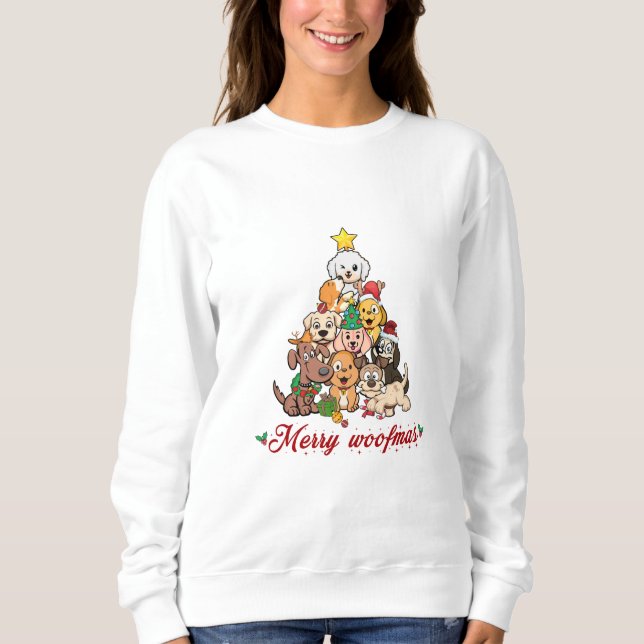 Merry Woofmas Sweatshirt (Vorderseite)