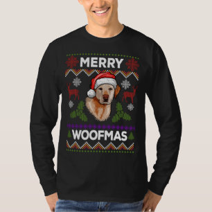 Merry Woofmas Ugly Sweater Christmas Labrador Lieb T-Shirt