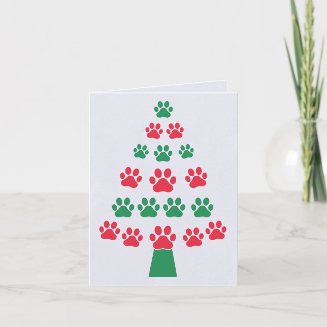 Merry Woofmas Weihnachtsgrüßkarte Feiertagskarte (Vorderseite)