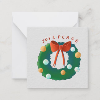 Merry Wreath Mitteilungskarte