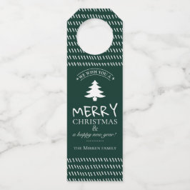 Merry wünscht Personalisierte Flaschengefährdung Flaschenanhänger