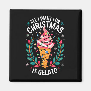 Merry Xmas alles, was ich für Weihnachten Gelato M Magnet