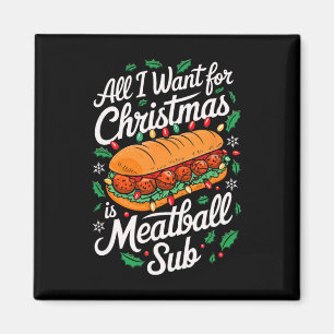 Merry Xmas alles, was ich Gewollt Weihnachts Meatb Magnet