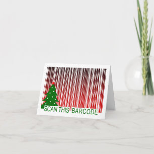 MERRY XMAS BARCODE FEIERTAGSKARTE