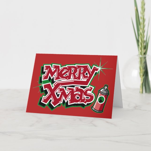 Merry Xmas card Feiertagskarte (Vorderseite)