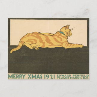 Merry Xmas Christmas Cat Postkarte