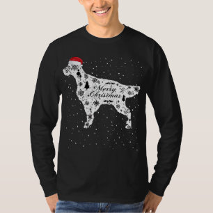 Merry Xmas English Setter Dog Weihnachten T-Shirt