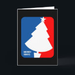 Merry Xmas Feiertagskarte<br><div class="desc">Christmas card spoof the National Basketball Association Logo.</div>